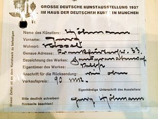 Bild Gemälde - Georg Höhmann - Der Handgranatenwerfer