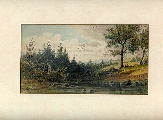 Bild Gemälde - Jakob Hoffmann - Rhönweiher im Sommer 1899