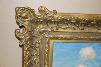 Bild Gemälde - Johann Daniel Holz - Hirte mit Kühen in der Schwemme
