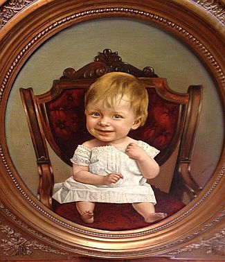 Bild Gemälde - Hynek Alois Joukl - Kinderbildniss eines Mädchens aus dem Jahr 1883