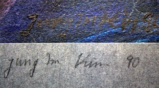 Bild Gemälde - Kim Jung Im - Personen mit Gemälde