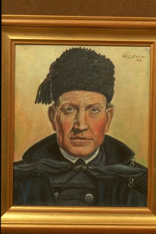 Bild Gemälde H.J. Kern Schwälmer Bild Gemälde H.J. Kern Schwälmer Bauer aus Leimsfeld