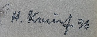 Bild Gemälde - Henner Knauf - Schwälmerin mit Baby
