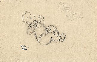 Bild Gemälde - Ludwig Knaus - Kleinkindstudie