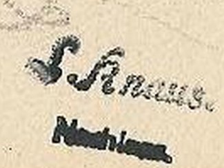 Bild Gemälde - Ludwig Knaus - Hügelige Landschaft mit Burg