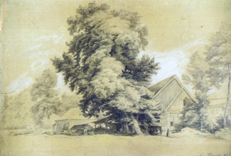 Bild Gemälde - Max Koner - Holzsägemühle