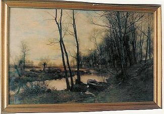 Bild Gemälde - Erich Kubierschky - Flusslandschaft