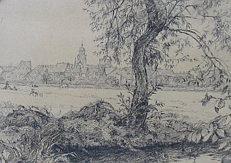 Bild Gemälde - Kaspar-Georg Kurtz -Schramm - Alsfeld Stadtansich