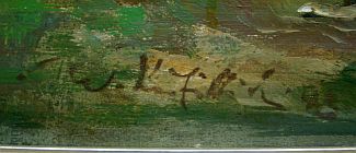Bild Gemälde - Wilhelm Kufittich - Plausch am Treppchen