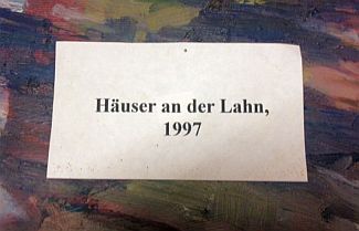 Bild Gemälde - Prof. Wilhelm Küster - Hauser an der Lahn
