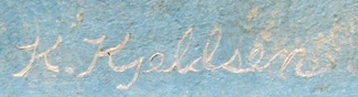 Bild Gemälde - K. Kjellsen - Brandung, vermutl. Atlantik