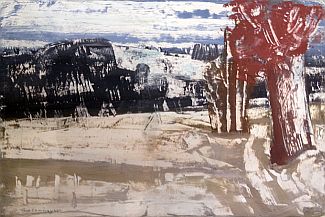 Bild Gemälde - Ferdinand Lammeyer - Rhönlandschaft im Winter