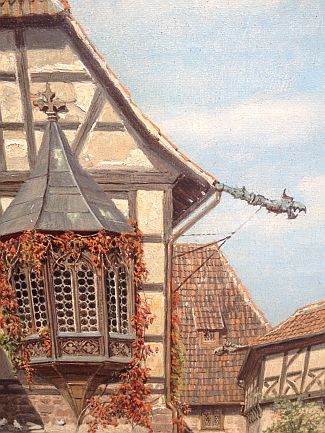 Bild Gemälde - Karl Lindegreen - Die Wartburg im September 1930