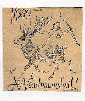 Bild Gemälde - Karl Lotze - Waidmannsheil