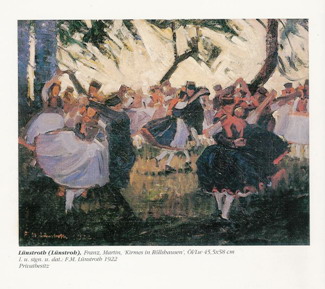 Bild Gemälde - Franz Martin Lünstroth - Kirmes in Röllshausen 