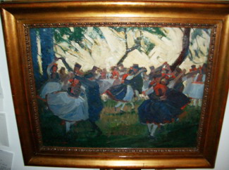 Bild Gemälde - Franz Martin Lünstroth - Kirmes in Röllshausen 
