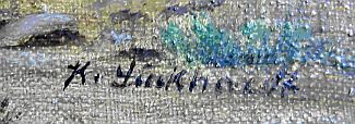 Bild Gemälde - Karl Luckhardt - Schwätzchen am Stadttor