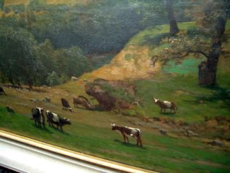 Bild Gemälde - Bernhard Carl Mackeldey - Kuhherde in der Rhön