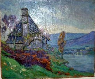 Bild Gemälde - Paul Madeline - Vue d´argentat corrèze
