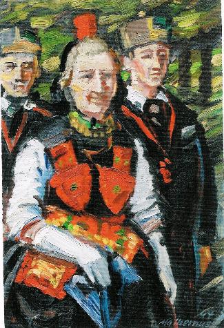 Bild Gemälde - Wilhelm Malkemus - Junge Schwälmerin