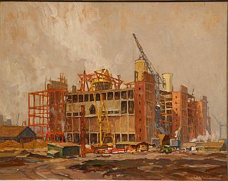 Bild Gemälde - Erich Mercker - Goldenbergwerk