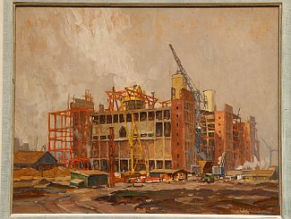 Bild Gemälde - Erich Mercker - Goldenbergwerk