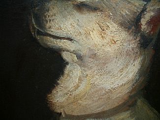 Bild Gemälde - Heinrich Georg Michaelis - weisse Huskies