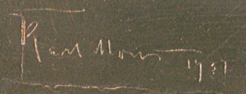 Bild Gemälde Karl Mons Schwälmerin in Schwarz