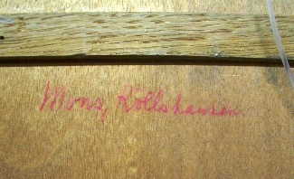 Bild Gemälde - Karl Mons - Schwälmer mit Dreimaster und Schal