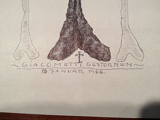 Bild Gemäde - Mueller-Leutert - Hommage an Giacometti