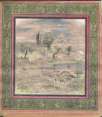 Bild Gemälde - Prof. Johannes Niessen - Landschaft mit Flüsschen