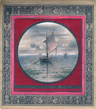 Bild Gemälde - Prof. Johannes Niessen - Segelboot auf der Nordsee