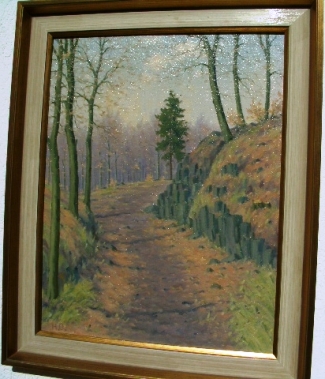 Bild Gemälde - Heinrich Ohlwein - Vorfrühling am Asch bei Kassel