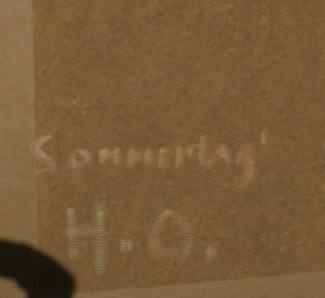 Bild Gemälde - Heinrich Ohlwein - Sommertag bei Kassel