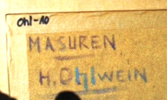 Bild Gemälde - Heinrich Ohlwein - Masuren