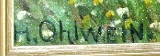 Bild Gemälde - Heinrich Ohlwein - Tannenwald bei Kassel