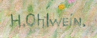 Bild Gemälde - Heinrich Ohlwein - Das Antrefftal mit Brücke bei Willingshausen