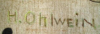 Bild Gemälde - Heinrich Ohlwein - Das Antrefftal mit Brücke bei Willingshausen