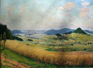 Bild Gemälde - Hermann Pfennig - Dorf bei Kassel
