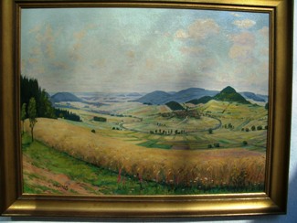 Bild Gemälde - Hermann Pfennig - Dorf bei Kassel