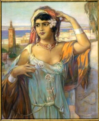Bild Gemälde - Joseph Reutsch - Hübsche Araberin