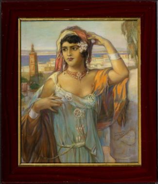 Bild Gemälde - Joseph Reutsch - Hübsche Araberin