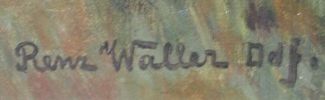 Bild Gemälde - Renz Waller - Brauner Setter in weiter Landschaft
