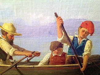 Bild Gemälde - Giovanni della Rocca - Fischer bei Neapel / Napoli