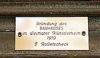 Bild Gemälde - Josef Rolletschek - Bauhausgründung