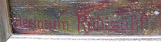 Bild Gemälde - Rüdisühl, Hermann - Waldbächlein