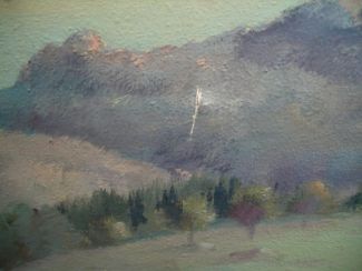 Bild Gemälde - Gustl Scheffer - Milseburg in der Rhön bei Fulda