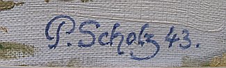 Bild Gemälde - Paul Scholz - Kassel - Großes Gebäude