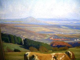 Bild Gemälde - Paul Scheffer - Rhönblick auf die Milseburg 