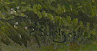 Bild Gemälde - Paul Scholz - An der Schwalm 1947